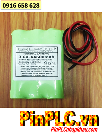 Pin sạc 3.6v-AA600mAh, Pin sạc NiMh 3.6v-AA600mAh, Pin sạc chất lượng cao GREPOW 3.6v-AA600mAh